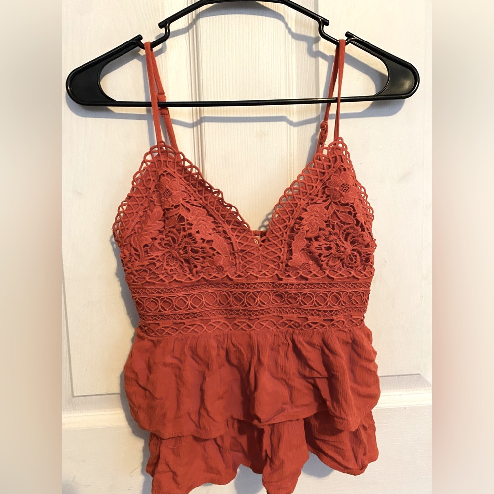 Burnt Orange/Reddish Tank Top